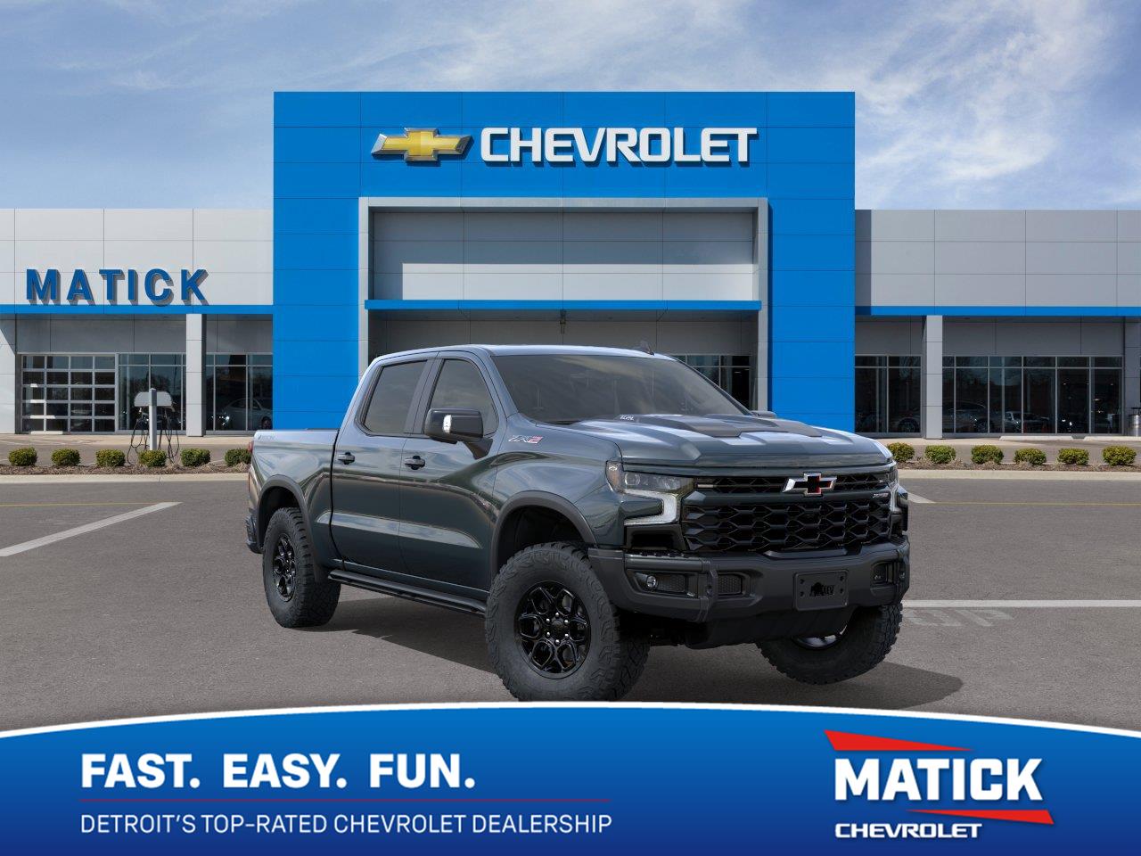 Cypress Gray 2026 Chevrolet Silverado 1500 Pickup Truck Four-Wheel Drive Automatic