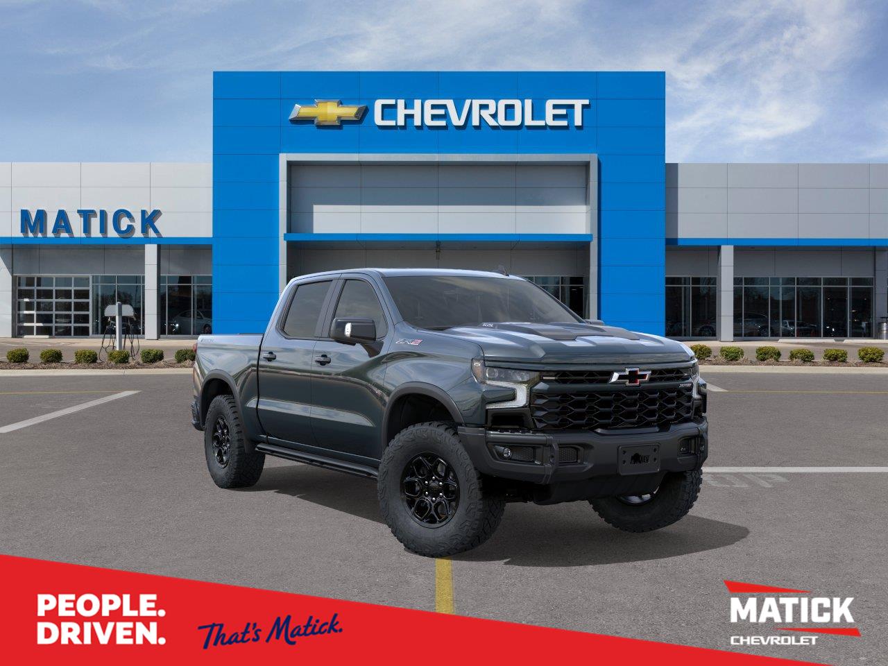 Cypress Gray 2026 Chevrolet Silverado 1500 Pickup Truck Four-Wheel Drive Automatic
