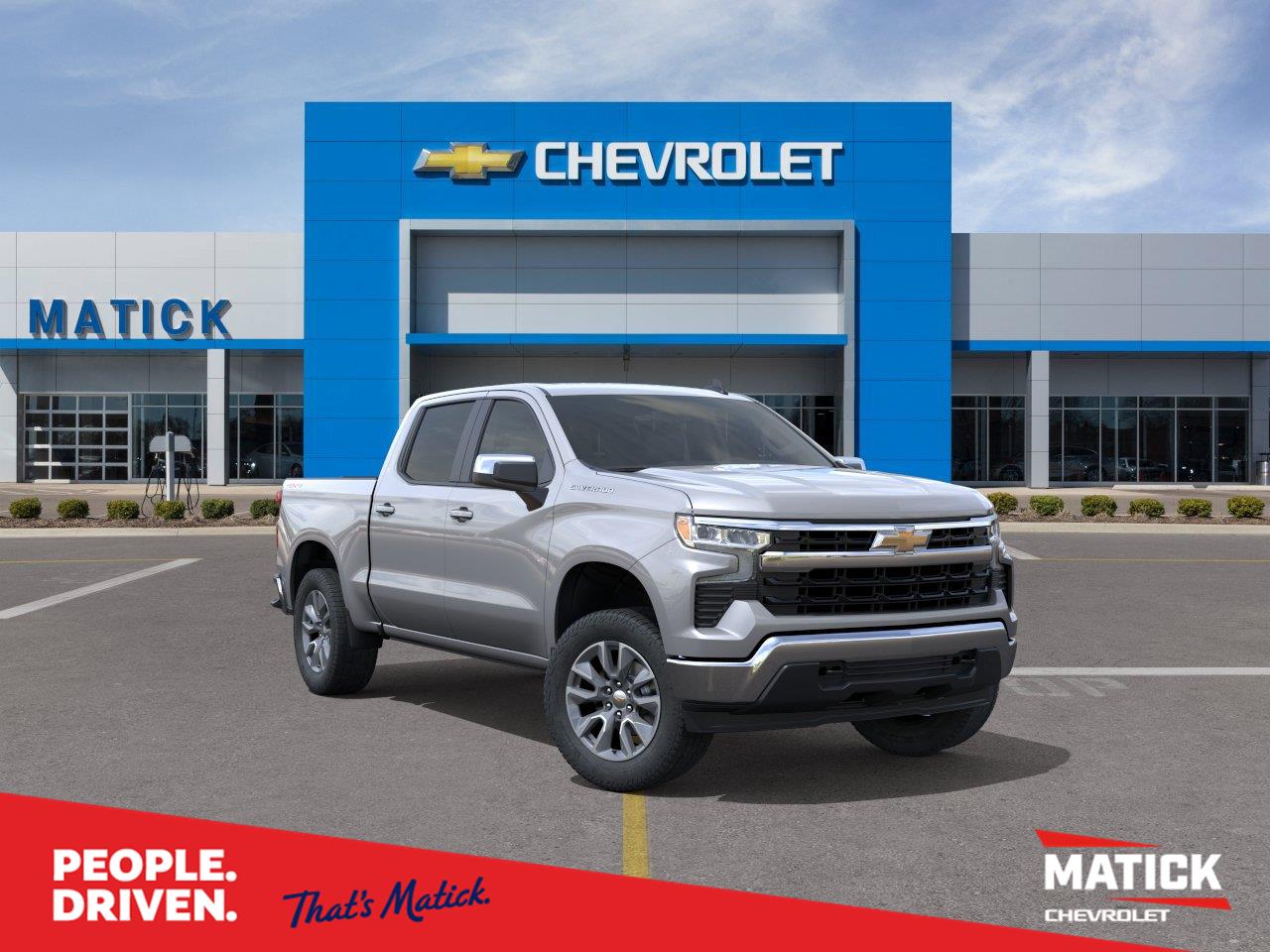 Sterling Gray Metallic 2026 Chevrolet Silverado 1500 Pickup Truck Four-Wheel Drive 8-Speed Automatic