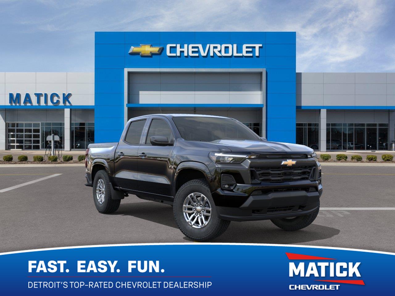 Black 2026 Chevrolet Colorado Pickup Truck Four-Wheel Drive 8-Speed Automatic