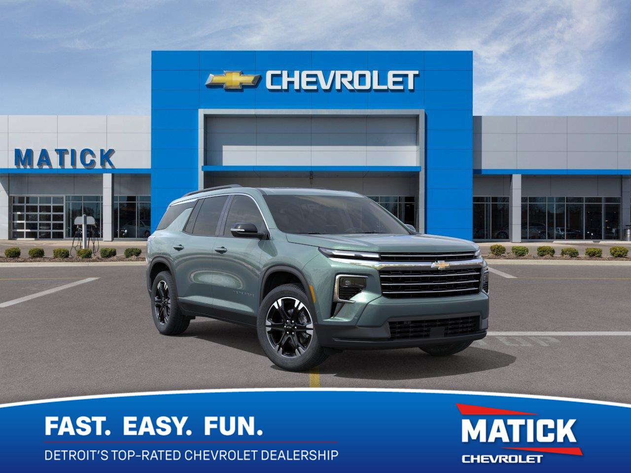 Trillium Green Metallic 2027 Chevrolet Traverse SUV / Crossover Four-Wheel Drive 8-Speed Automatic