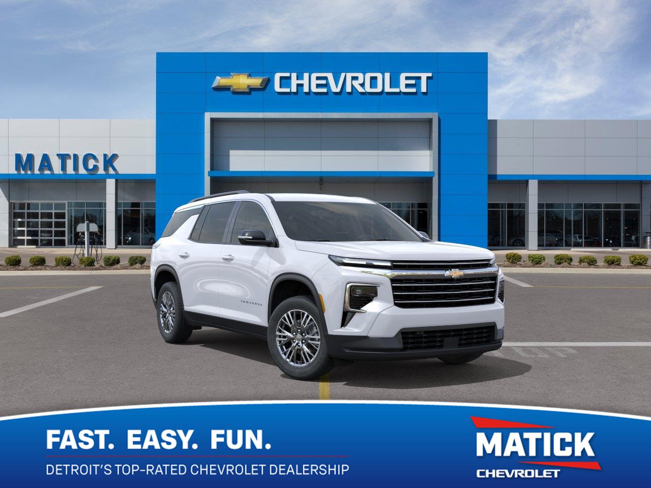 Summit White 2027 Chevrolet Traverse SUV / Crossover Front-Wheel Drive 8-Speed Automatic