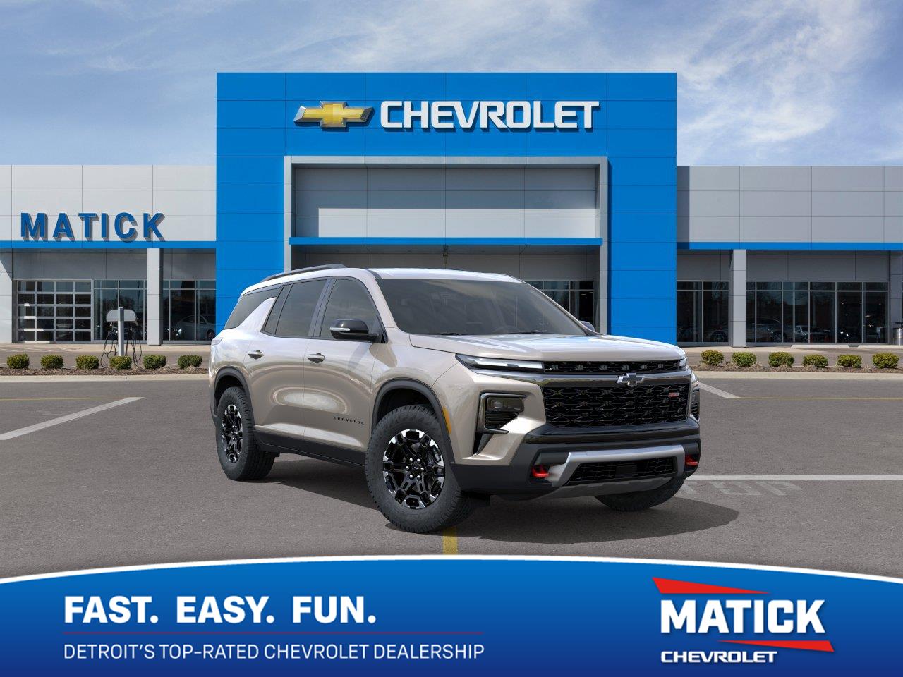 Sandstone Gray 2027 Chevrolet Traverse SUV / Crossover Four-Wheel Drive 8-Speed Automatic