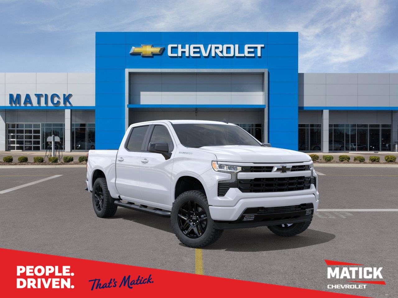Summit White 2026 Chevrolet Silverado 1500 Pickup Truck Four-Wheel Drive 8-Speed Automatic