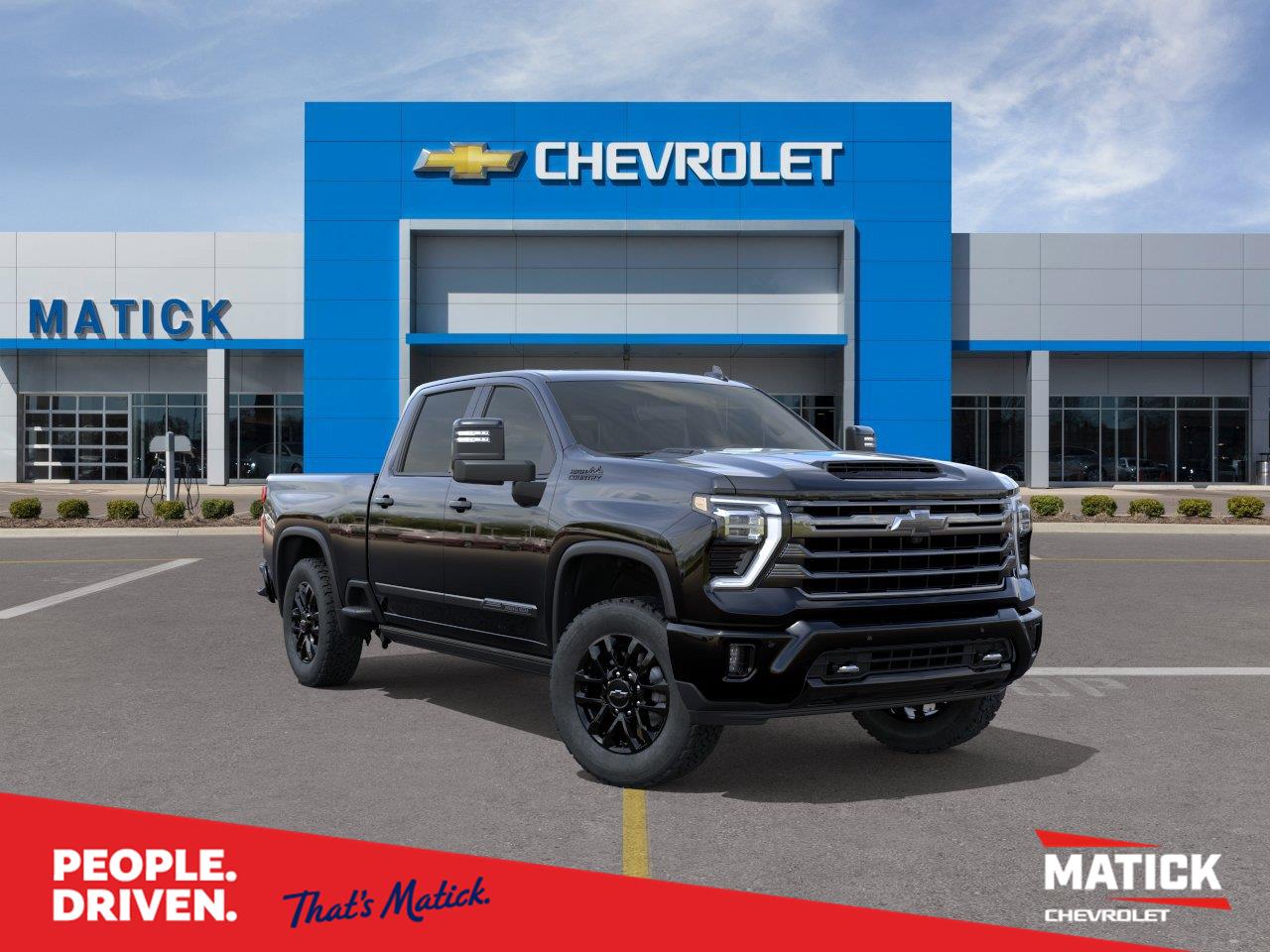 Black 2026 Chevrolet Silverado 2500HD Pickup Truck Four-Wheel Drive Automatic