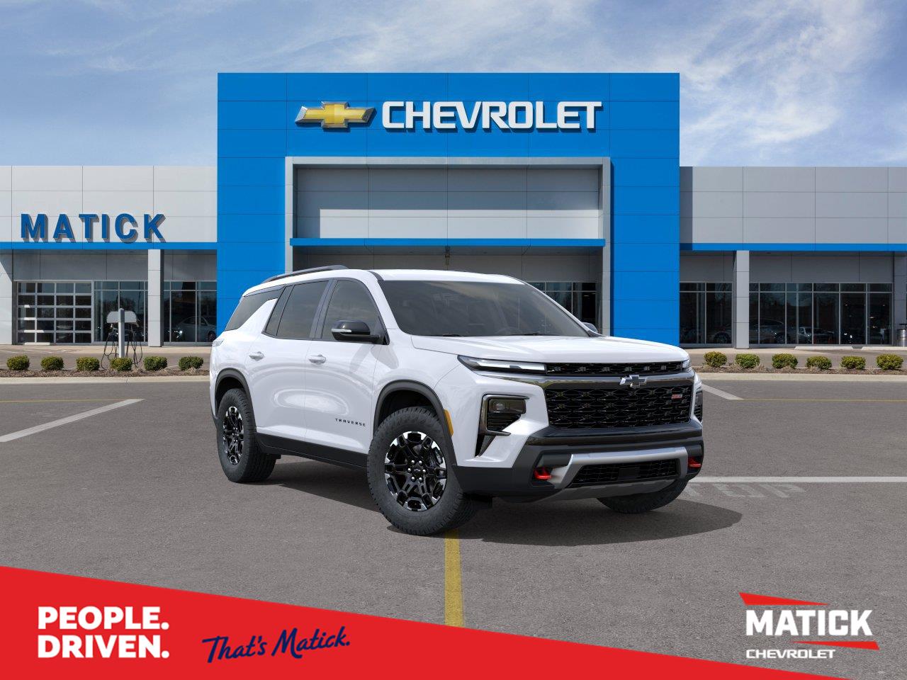Polar White Tricoat 2027 Chevrolet Traverse SUV / Crossover Four-Wheel Drive 8-Speed Automatic