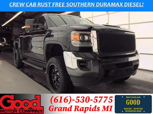 Onyx Black 2018 GMC Sierra 3500HD Base Crew Cab 4WD Pickup Truck Four-Wheel Drive 6-Speed Automatic