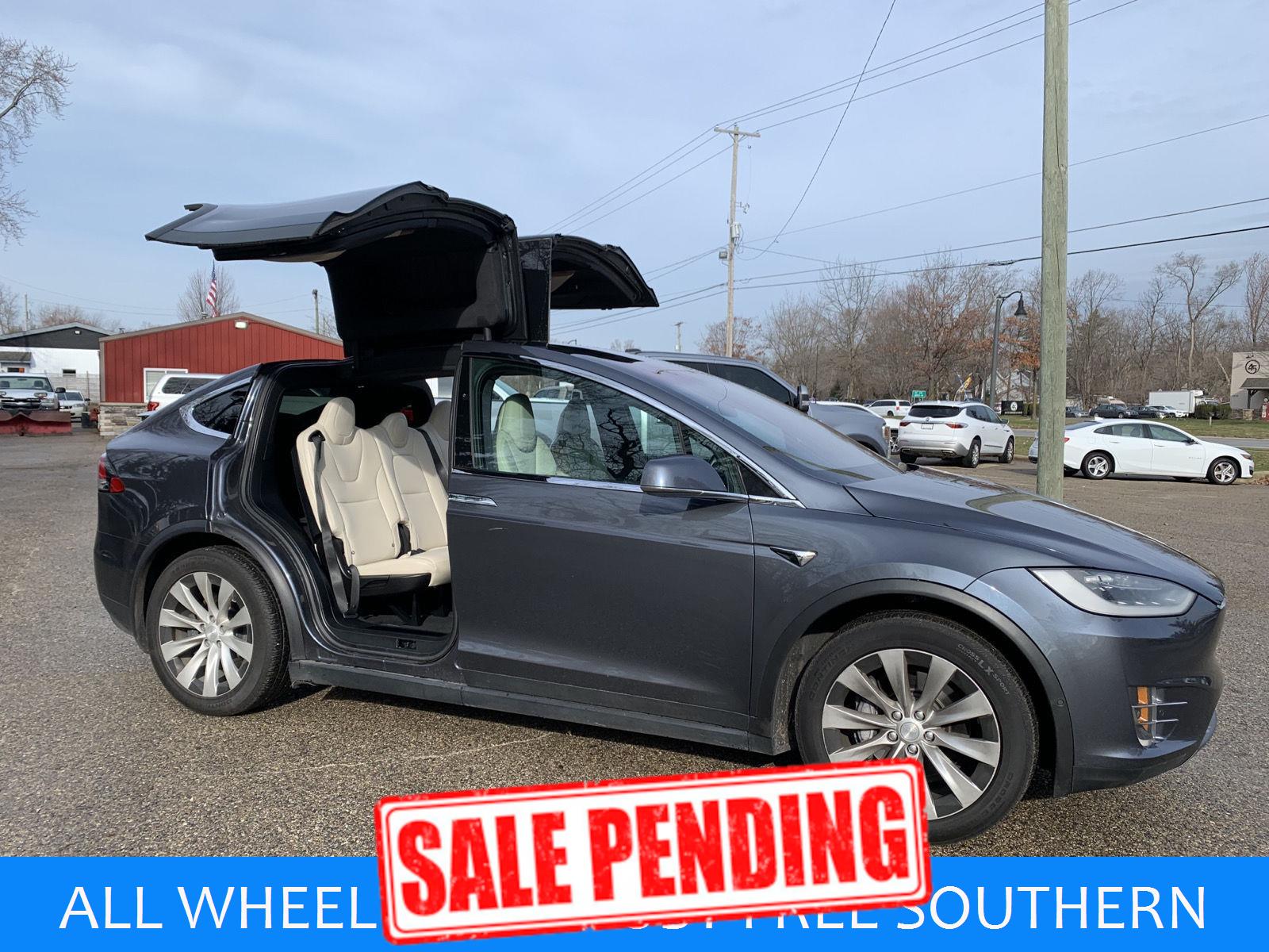 Midnight Silver Metallic 2019 Tesla Model X 75D AWD SUV / Crossover All-Wheel Drive Automatic