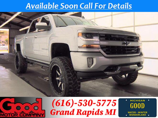 Silver Ice Metallic 2016 Chevrolet Silverado 1500 Pickup Truck Four-Wheel Drive 6-Speed Automatic