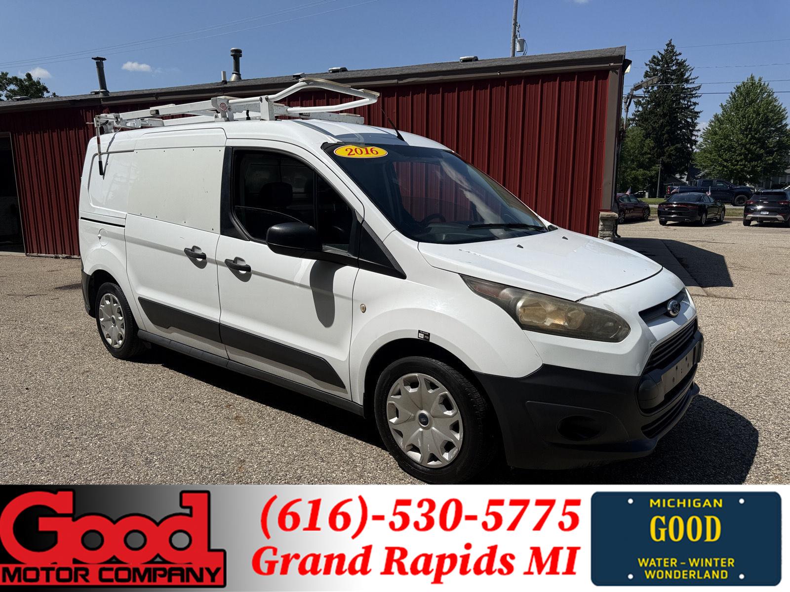 Frozen White 2016 Ford Transit Connect Van Front-Wheel Drive 6-Speed Automatic
