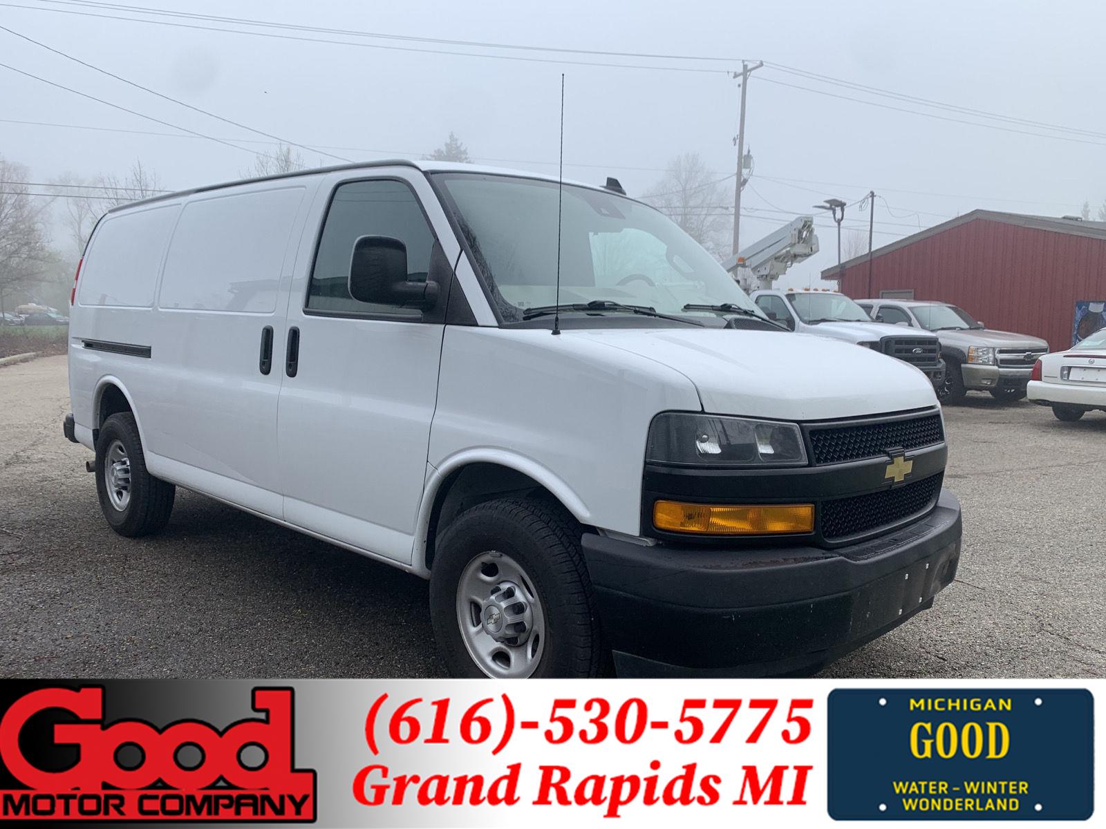 Summit White 2021 Chevrolet Express Cargo Van Rear-Wheel Drive 8-Speed Automatic