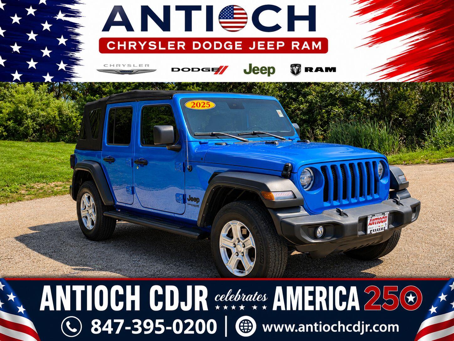Hydro Blue Pearlcoat 2022 Jeep Wrangler SUV / Crossover Four-Wheel Drive 8-Speed Automatic