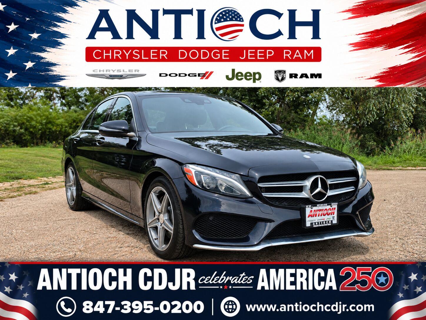 Lunar Blue Metallic 2016 Mercedes-Benz C-Class Sedan All-Wheel Drive Automatic