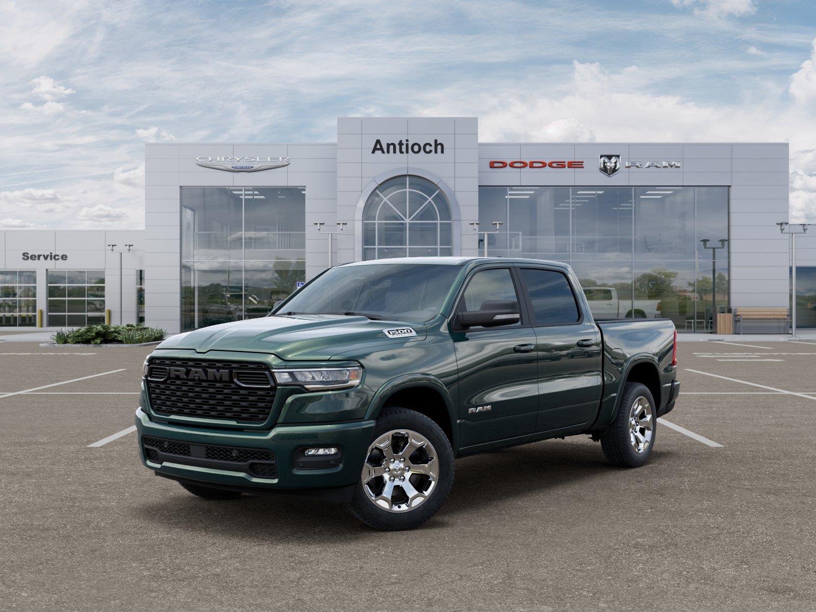 Serrano Green Metallic 2026 RAM 1500 Pickup Truck Four-Wheel Drive 8-Speed Automatic
