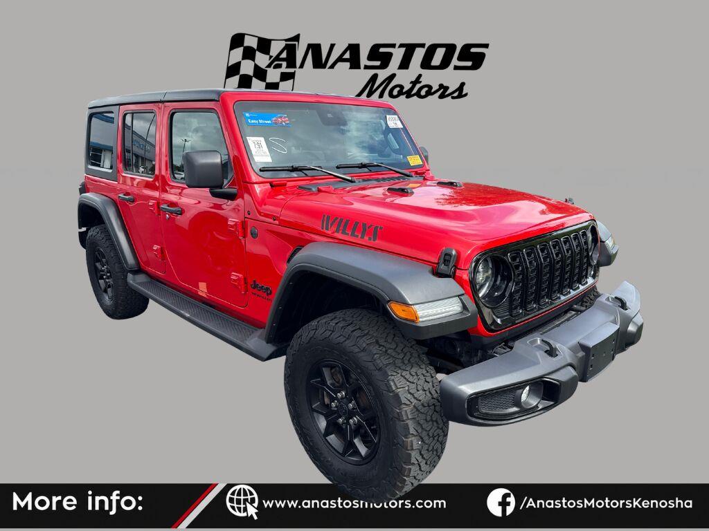 Firecracker Red 2024 Jeep Wrangler SUV / Crossover Four-Wheel Drive 8-Speed Automatic
