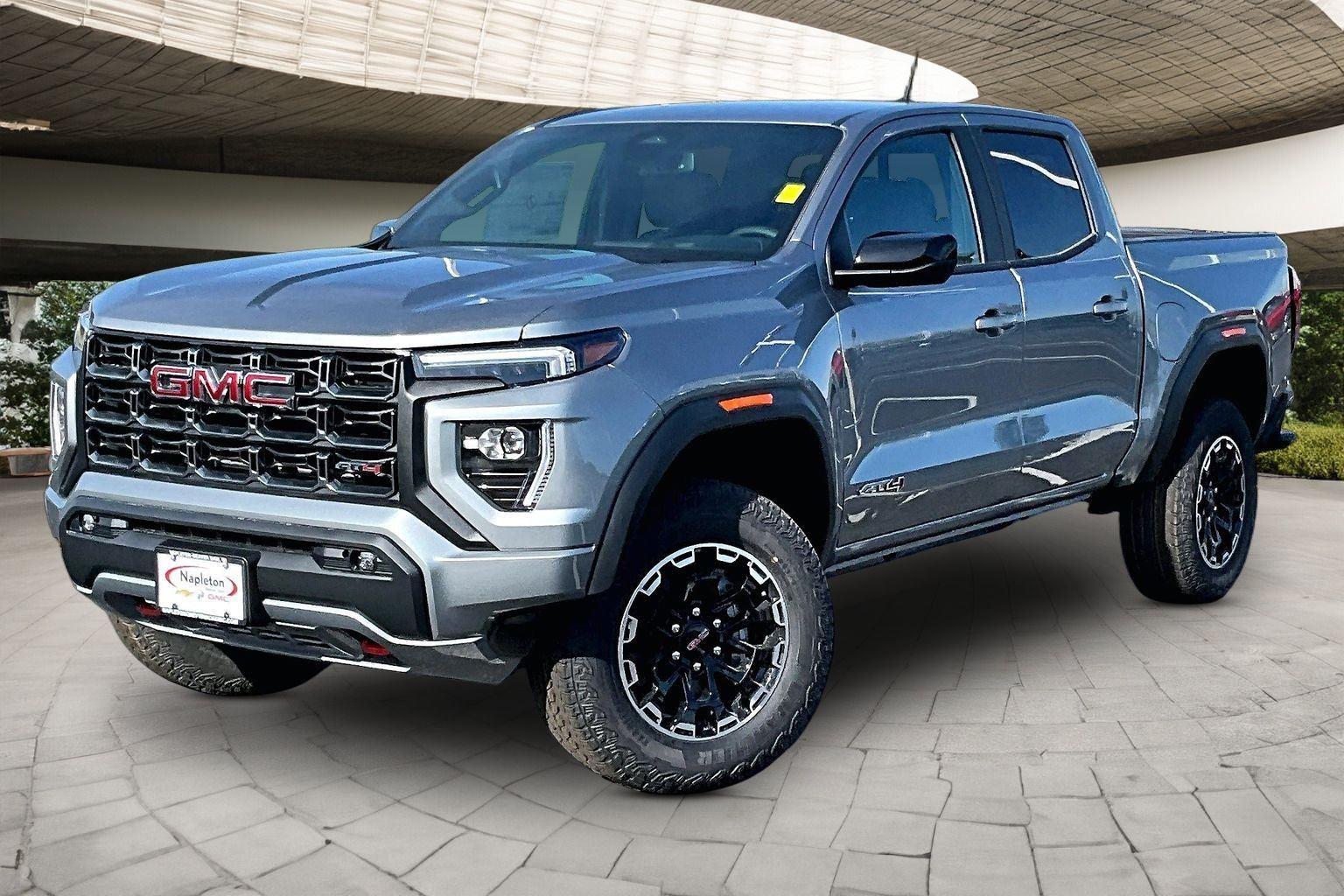 Sterling Metallic 2026 GMC Canyon AT4 Crew Cab 4WD Pickup Truck Four-Wheel Drive 8-Speed Automatic