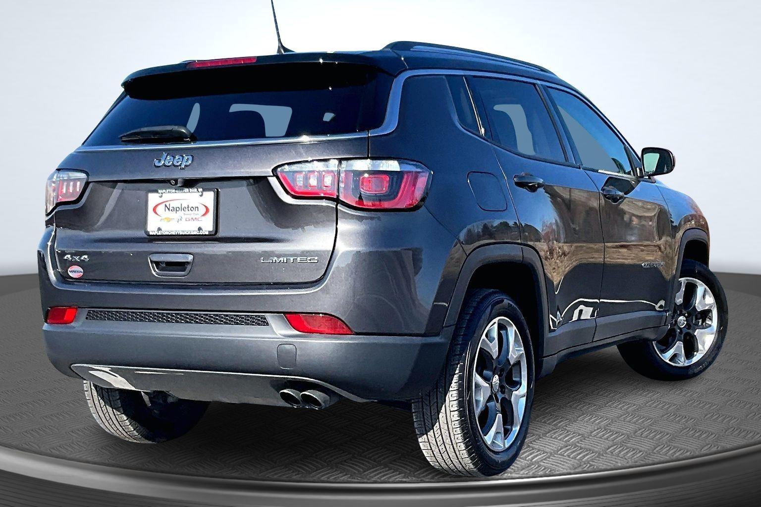 Used 2018 Jeep Compass Limited with VIN 3C4NJDCB0JT482531 for sale in Beaver Dam, WI