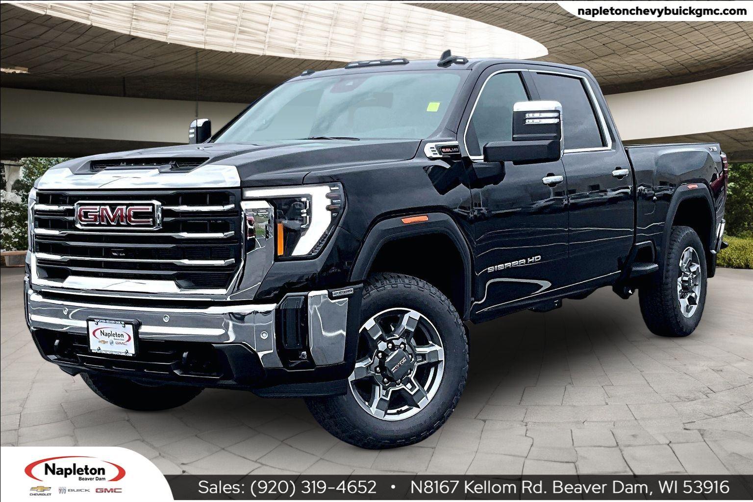 Onyx Black 2026 GMC Sierra 2500HD SLT Crew Cab 4WD Pickup Truck Four-Wheel Drive Automatic