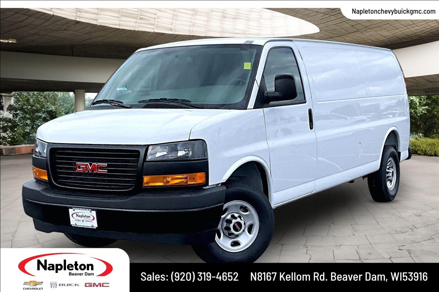 Summit White 2026 GMC Savana Cargo Van Rear-Wheel Drive 8-Speed Automatic