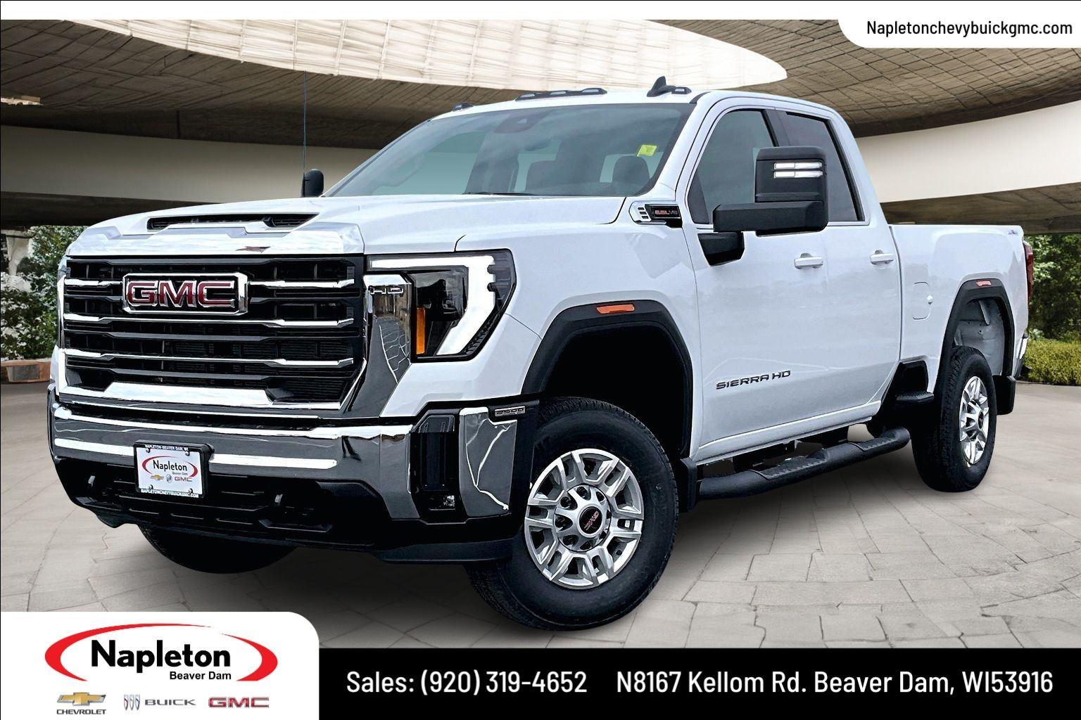 Summit White 2026 GMC Sierra 2500HD Pickup Truck Four-Wheel Drive Automatic