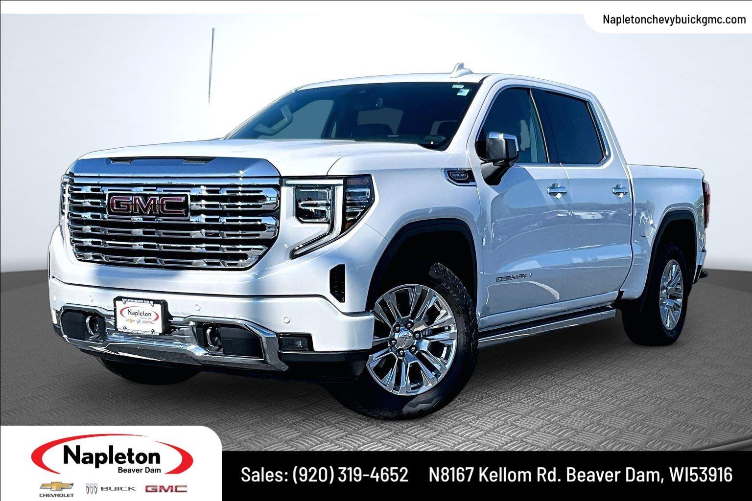 White Frost Tricoat 2023 GMC Sierra 1500 Pickup Truck Four-Wheel Drive Automatic