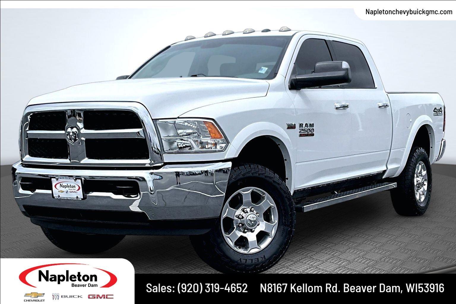 Bright White Clearcoat 2017 RAM 2500 Pickup Truck Four-Wheel Drive 6-Speed Automatic