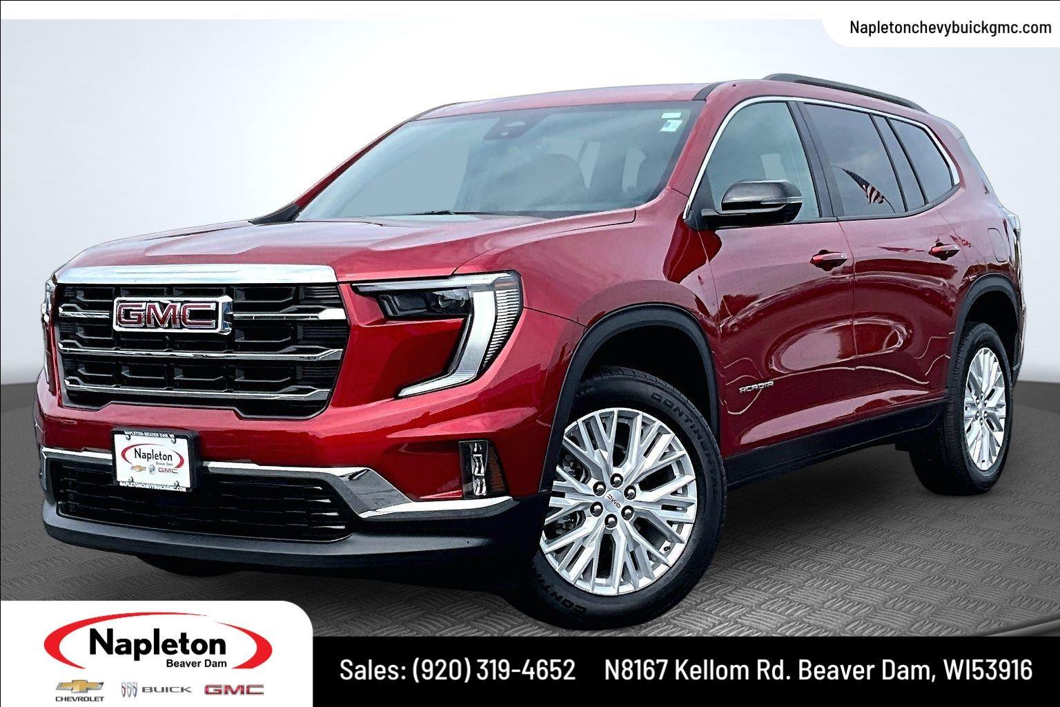 Volcanic Red Tintcoat 2024 GMC Acadia SUV / Crossover Front-Wheel Drive 8-Speed Automatic