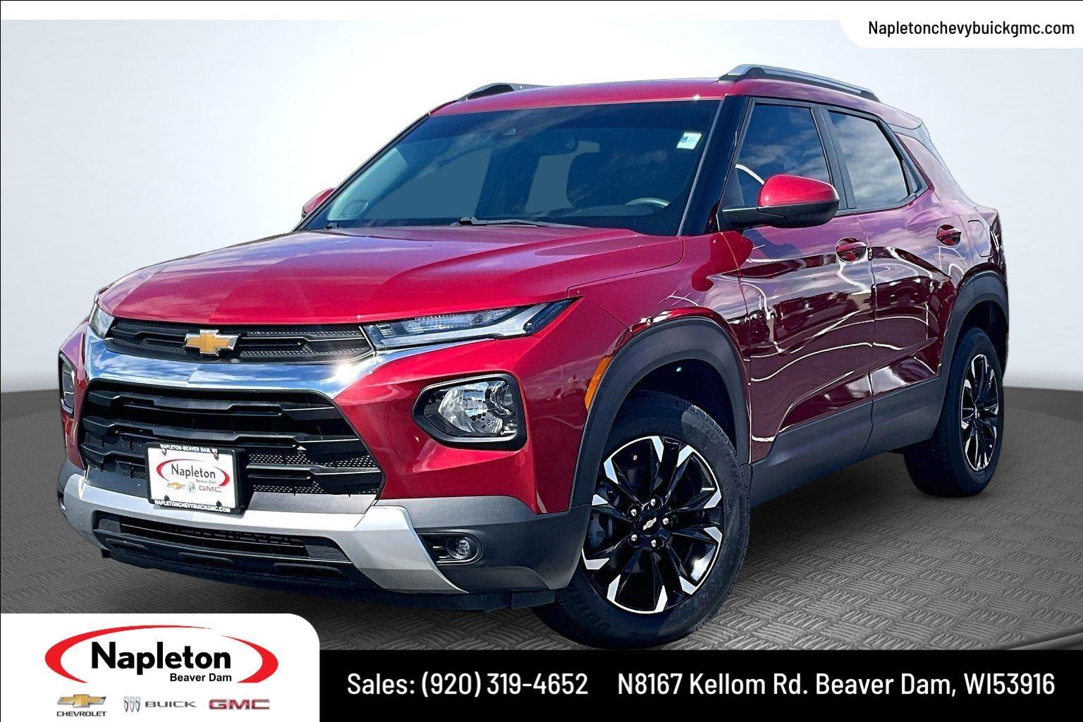 Scarlet Red Metallic 2021 Chevrolet Trailblazer SUV / Crossover Four-Wheel Drive 9-Speed Automatic