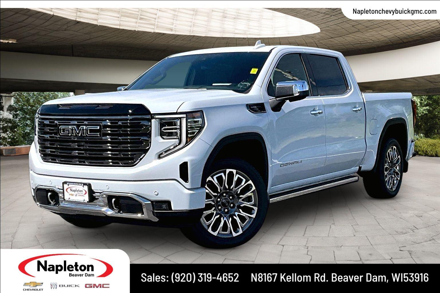 Glacier White Tricoat 2026 GMC Sierra 1500 Pickup Truck Four-Wheel Drive Automatic
