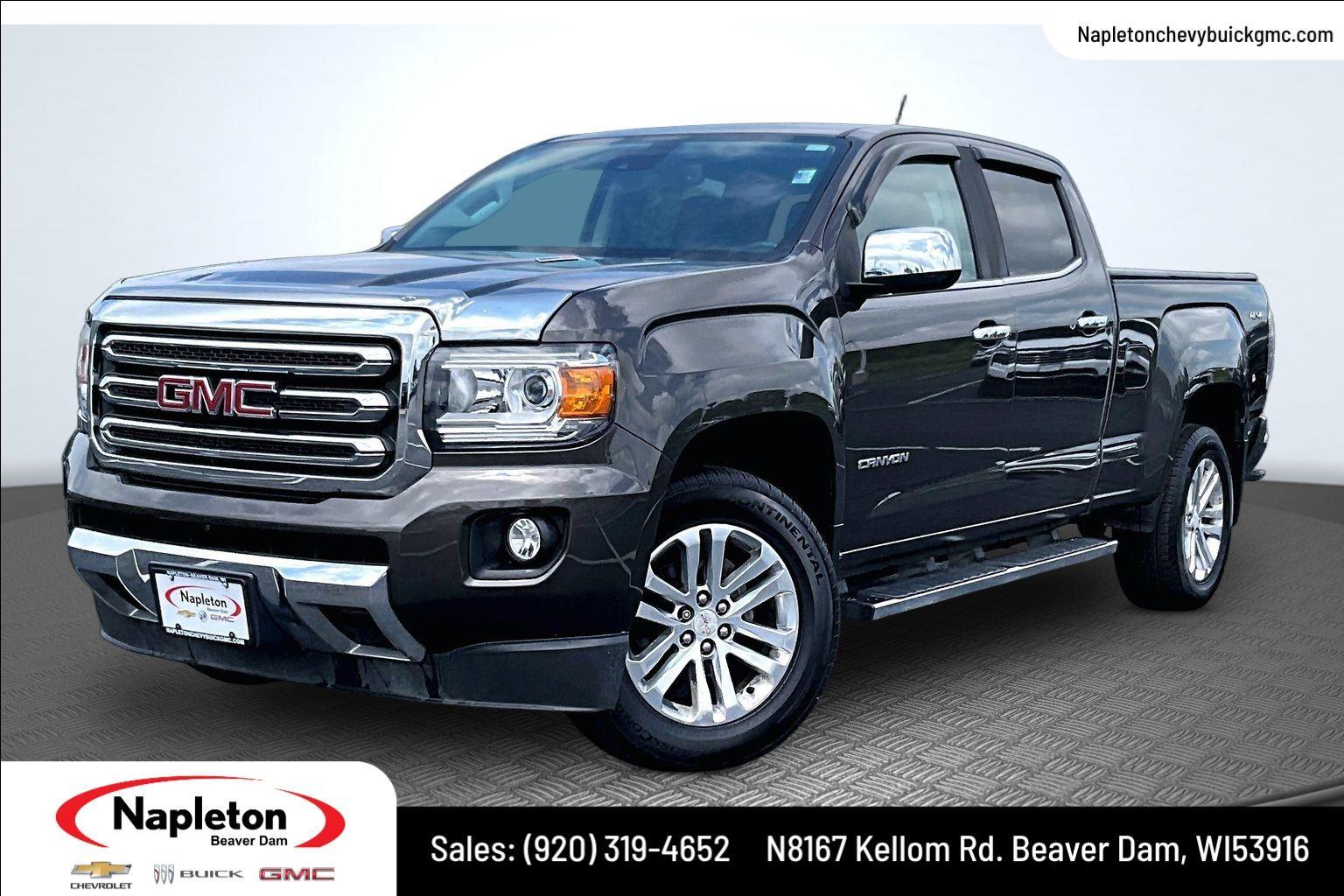 Smokey Quartz Metallic 2019 GMC Canyon Pickup Truck Four-Wheel Drive 8-Speed Automatic