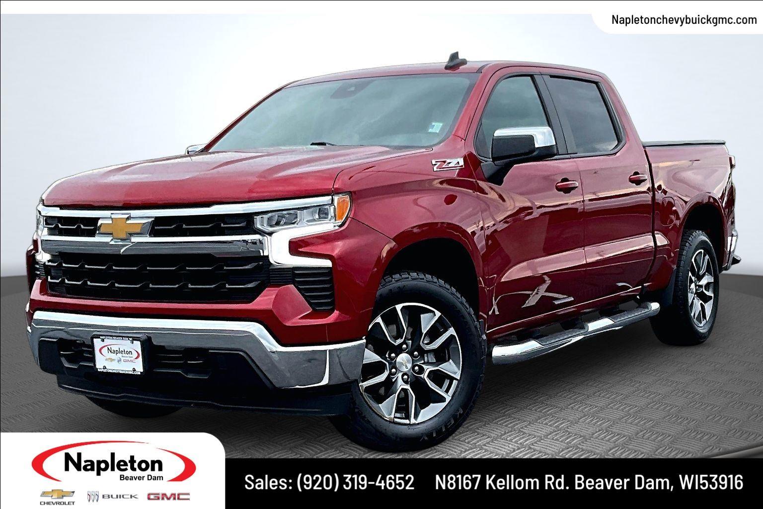 Radiant Red Tintcoat 2023 Chevrolet Silverado 1500 Pickup Truck Four-Wheel Drive Automatic