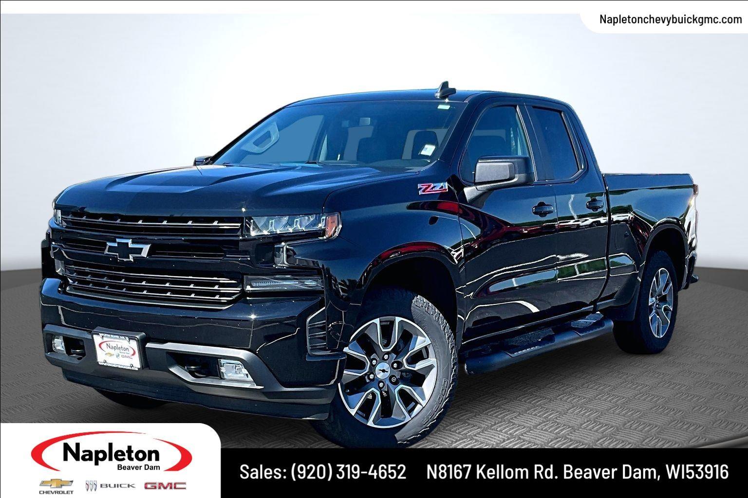 Black 2020 Chevrolet Silverado 1500 Pickup Truck Four-Wheel Drive 8-Speed Automatic