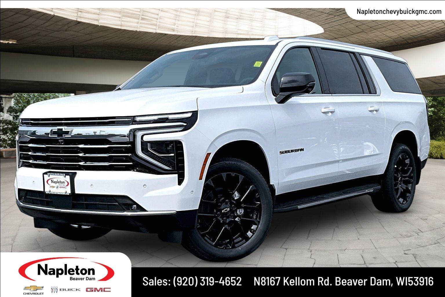 Summit White 2026 Chevrolet Suburban SUV / Crossover Four-Wheel Drive Automatic