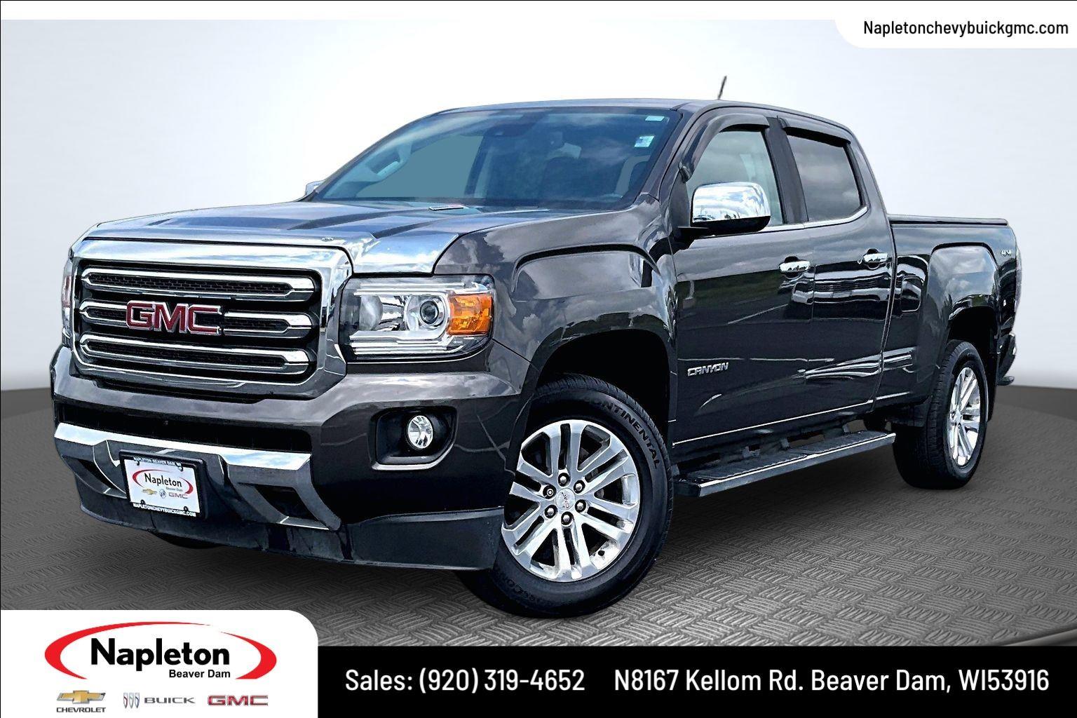 Smokey Quartz Metallic 2019 GMC Canyon Pickup Truck Four-Wheel Drive 8-Speed Automatic