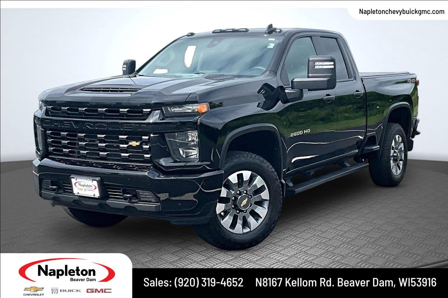 Black 2022 Chevrolet Silverado 2500HD Pickup Truck Four-Wheel Drive 6-Speed Automatic