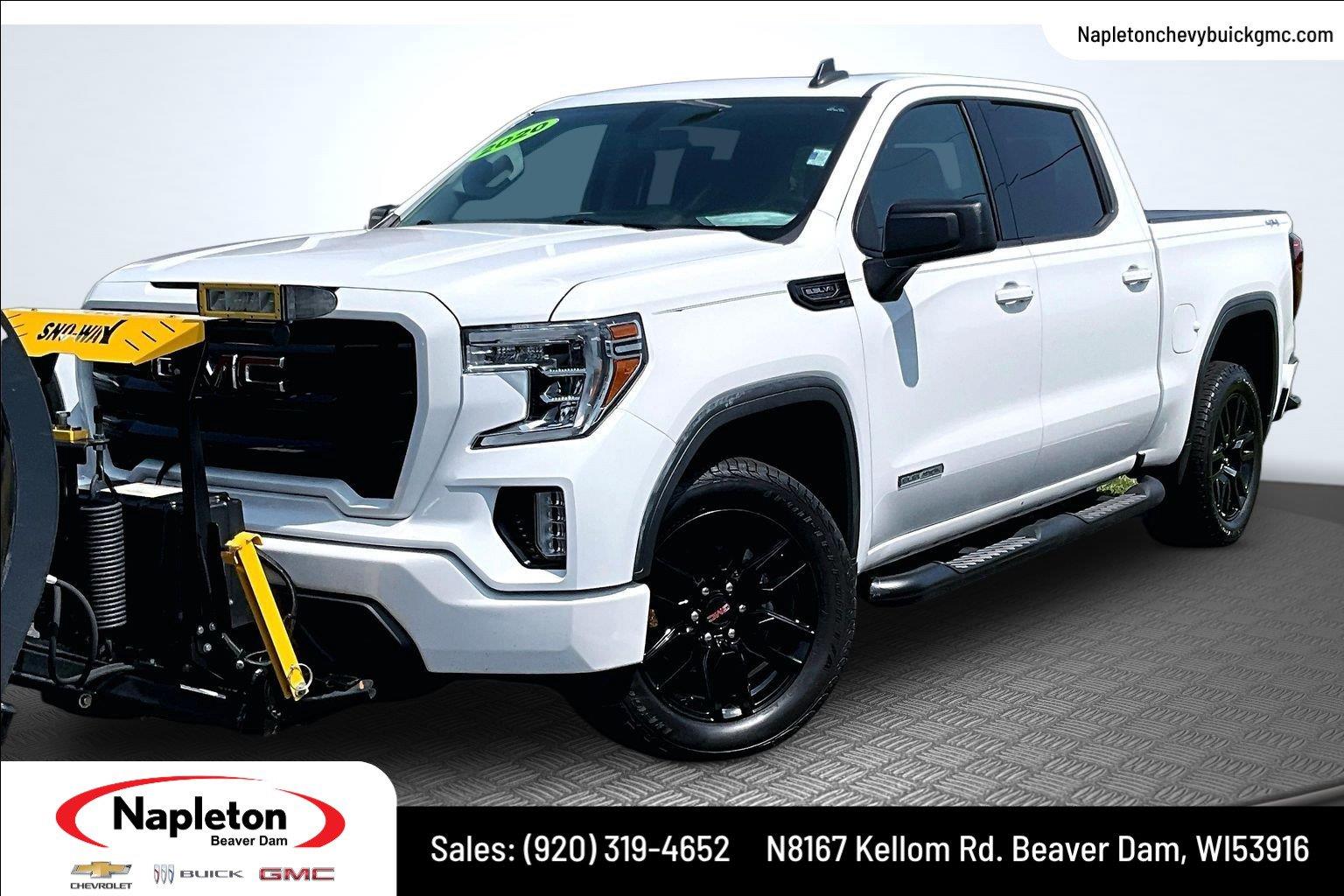 Summit White 2020 GMC Sierra 1500 Pickup Truck Four-Wheel Drive Automatic