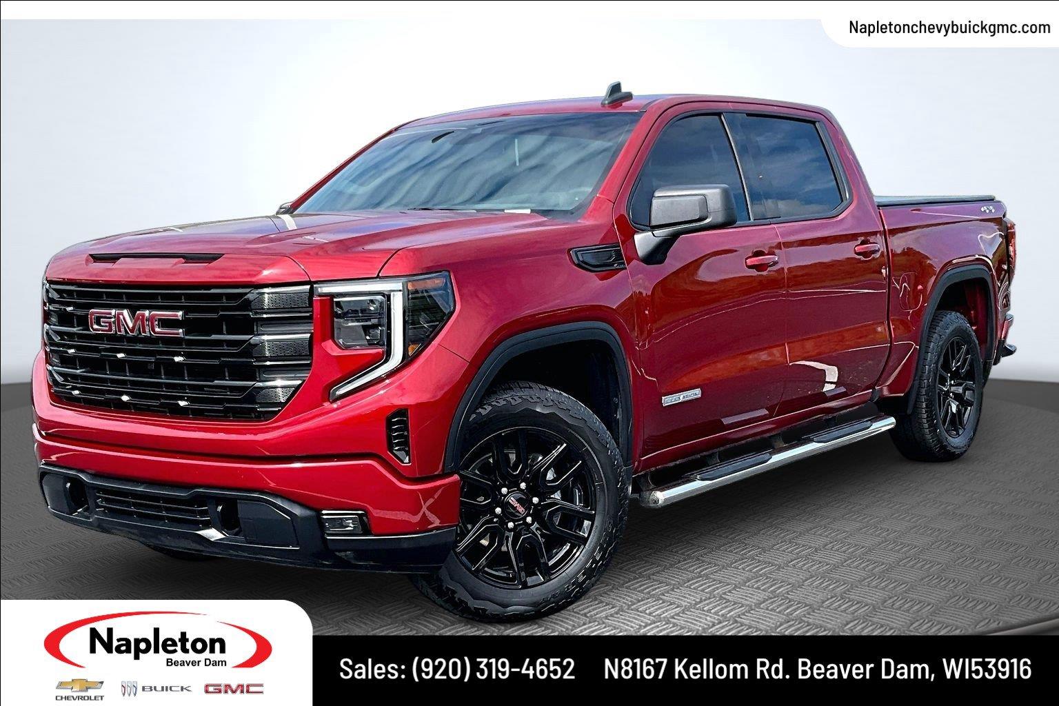 Volcanic Red Tintcoat 2024 GMC Sierra 1500 Pickup Truck Four-Wheel Drive 8-Speed Automatic
