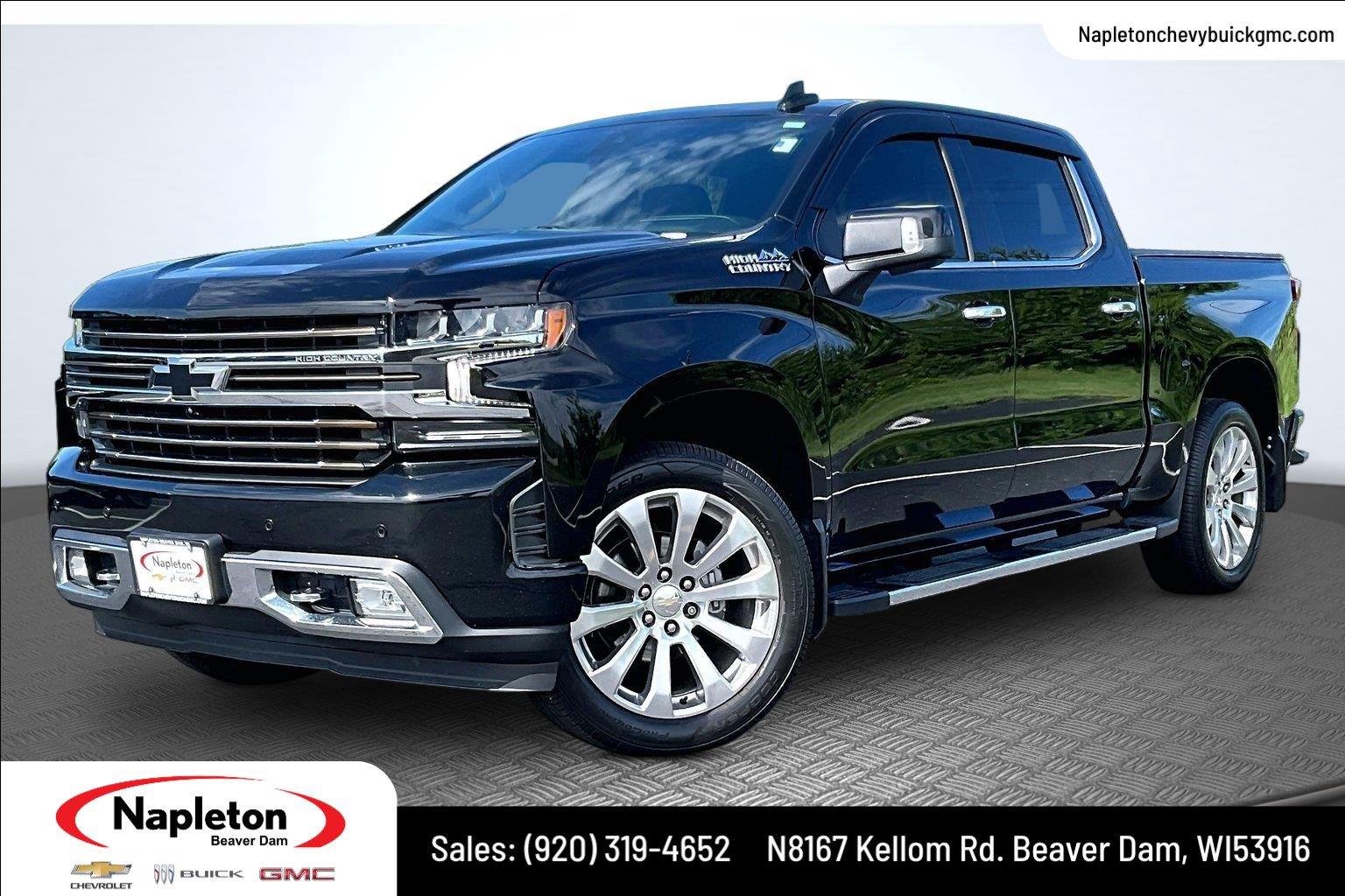 Black 2021 Chevrolet Silverado 1500 Pickup Truck Four-Wheel Drive Automatic