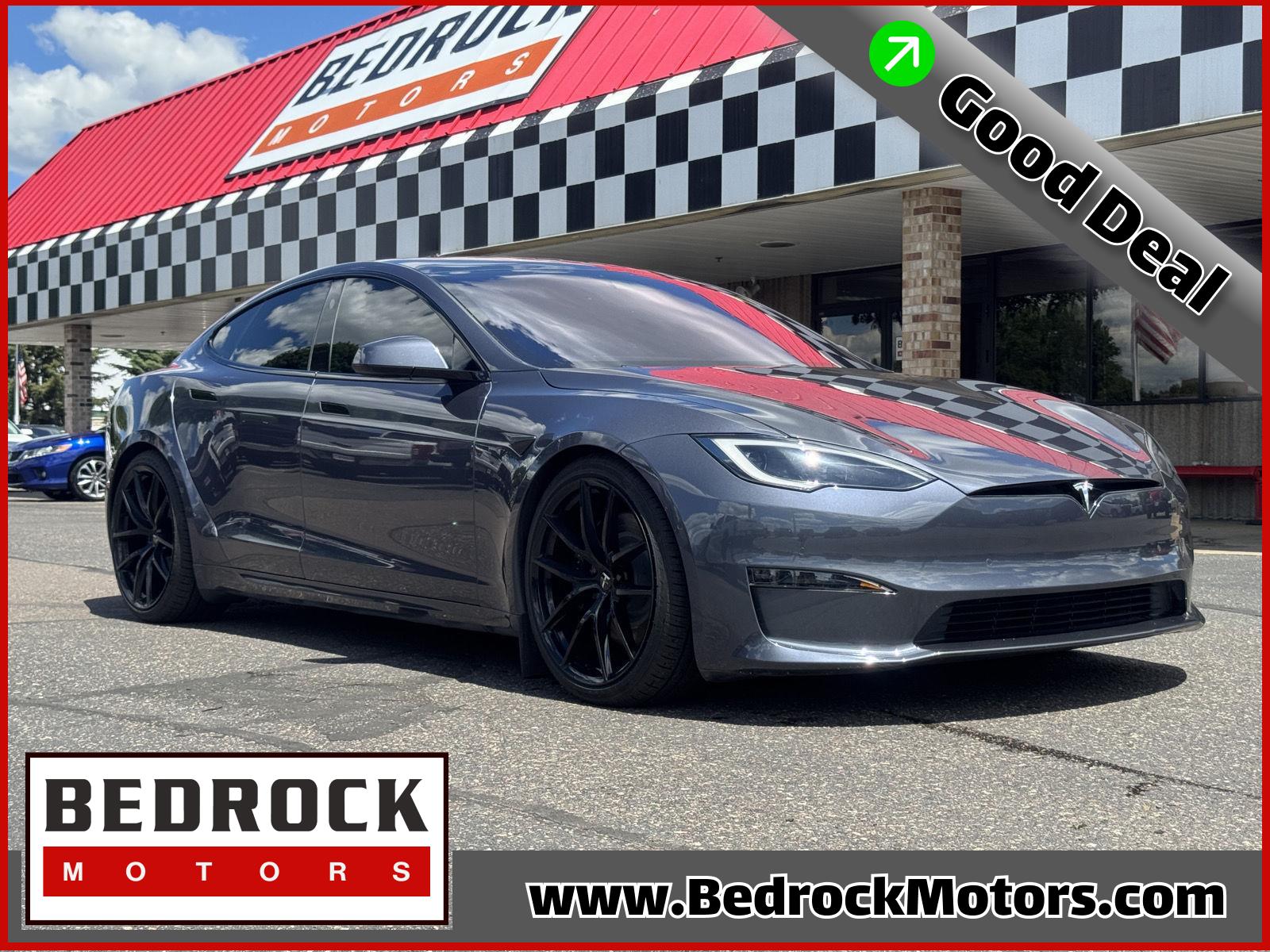 Gray 2023 Tesla Model S Sedan All-Wheel Drive Automatic
