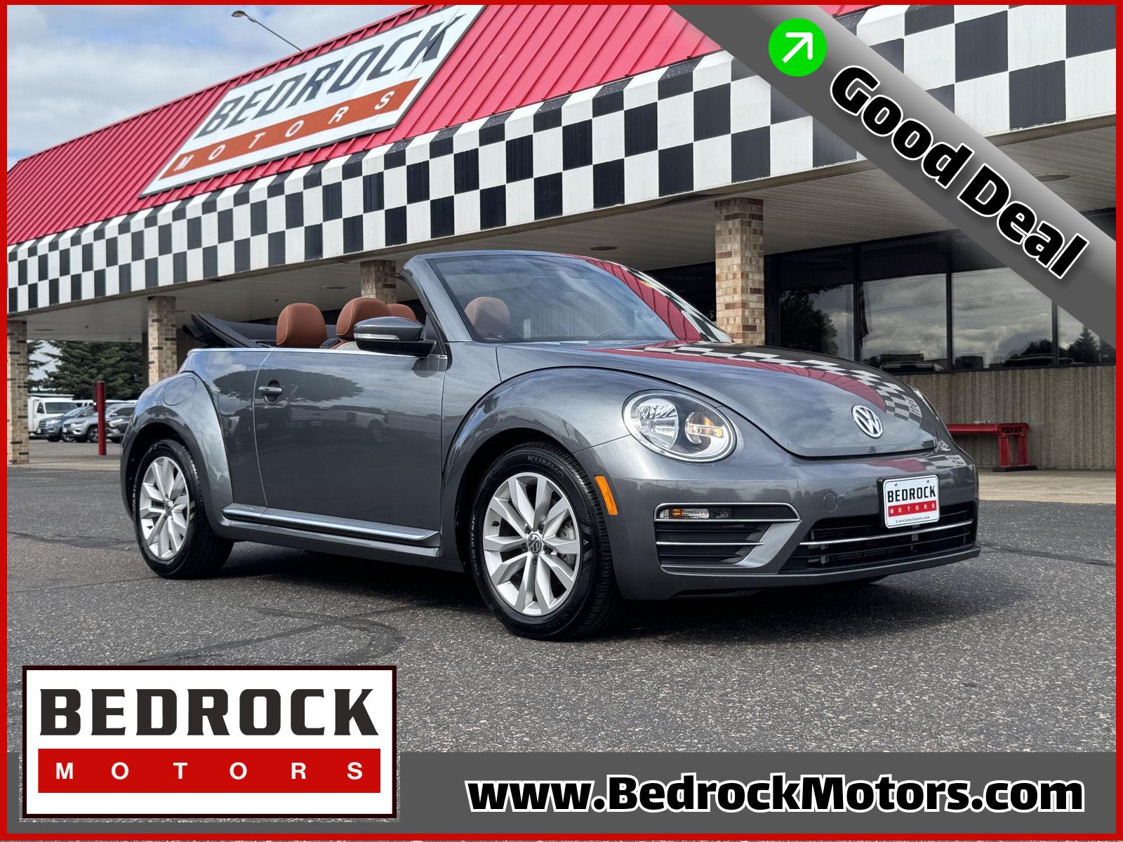 Platinum Gray Metallic/Black Roof 2017 Volkswagen Beetle Convertible Front-Wheel Drive Automatic