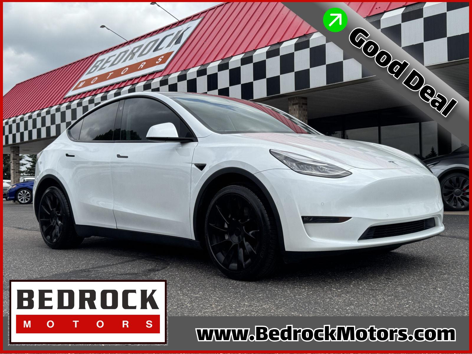Pearl White Multi-Coat 2020 Tesla Model Y SUV / Crossover All-Wheel Drive Automatic