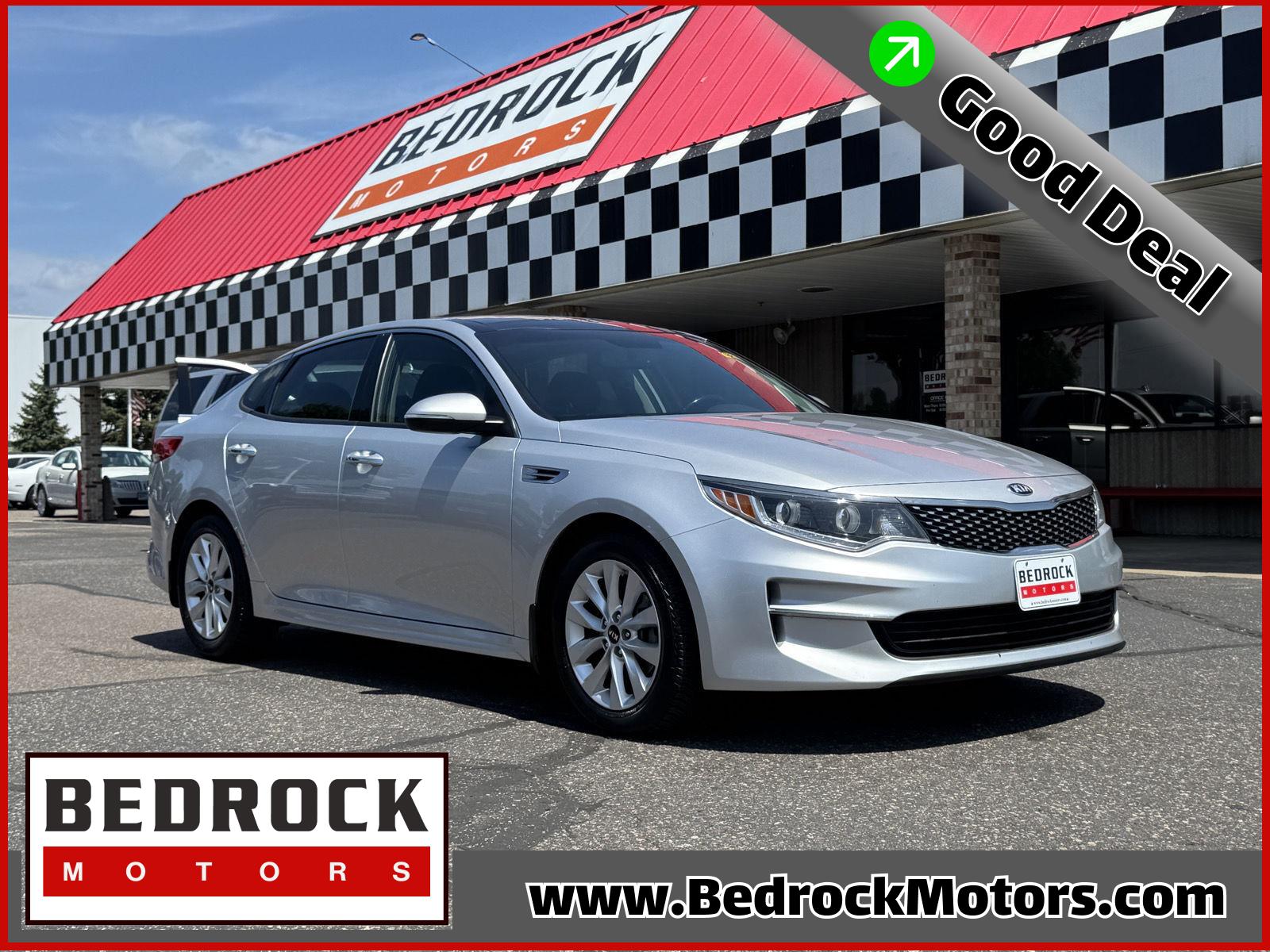 Sparkling Silver 2016 Kia Optima Sedan Front-Wheel Drive Automatic