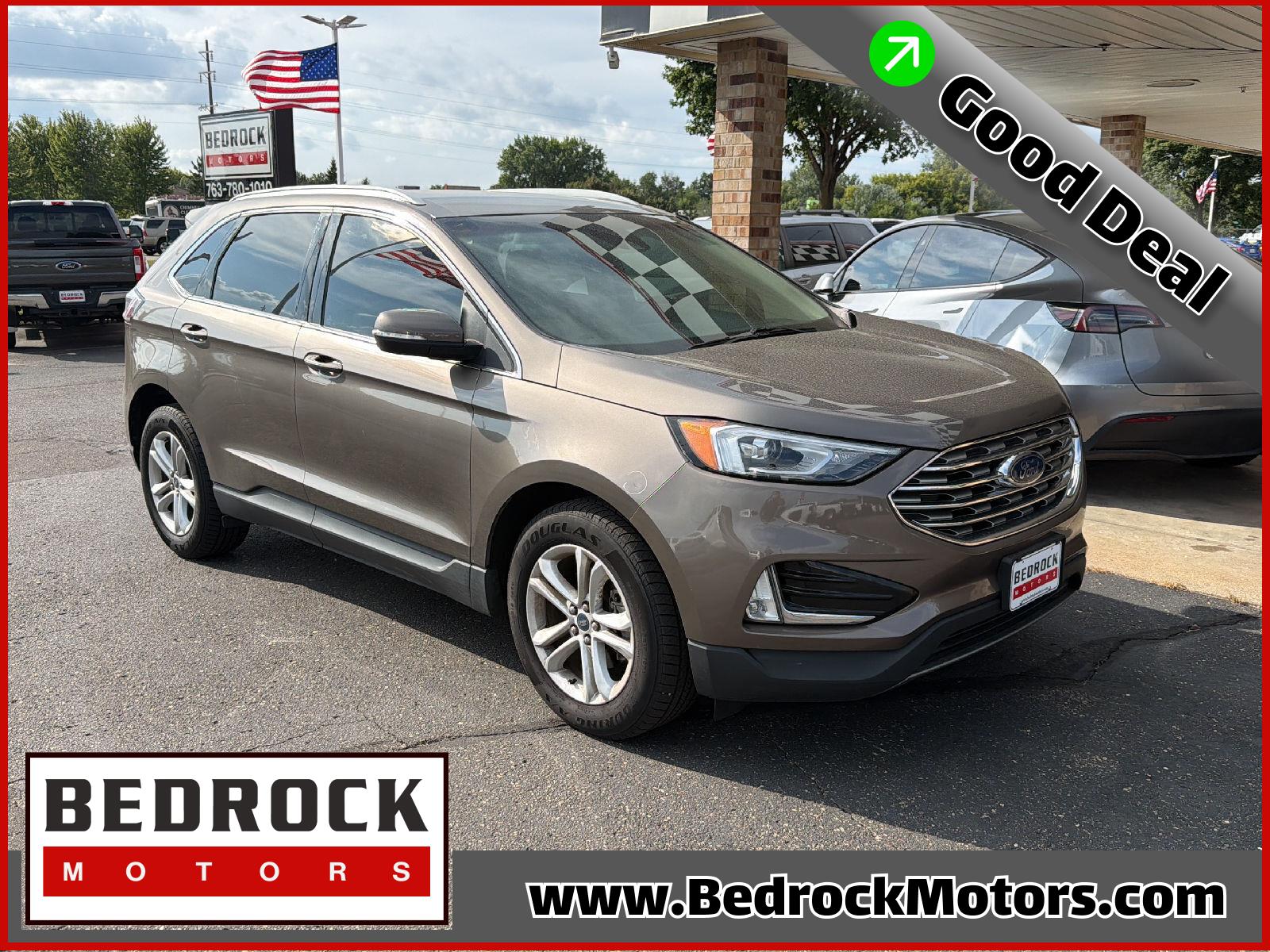 Stone Gray 2019 Ford Edge SUV / Crossover Front-Wheel Drive 8-Speed Automatic