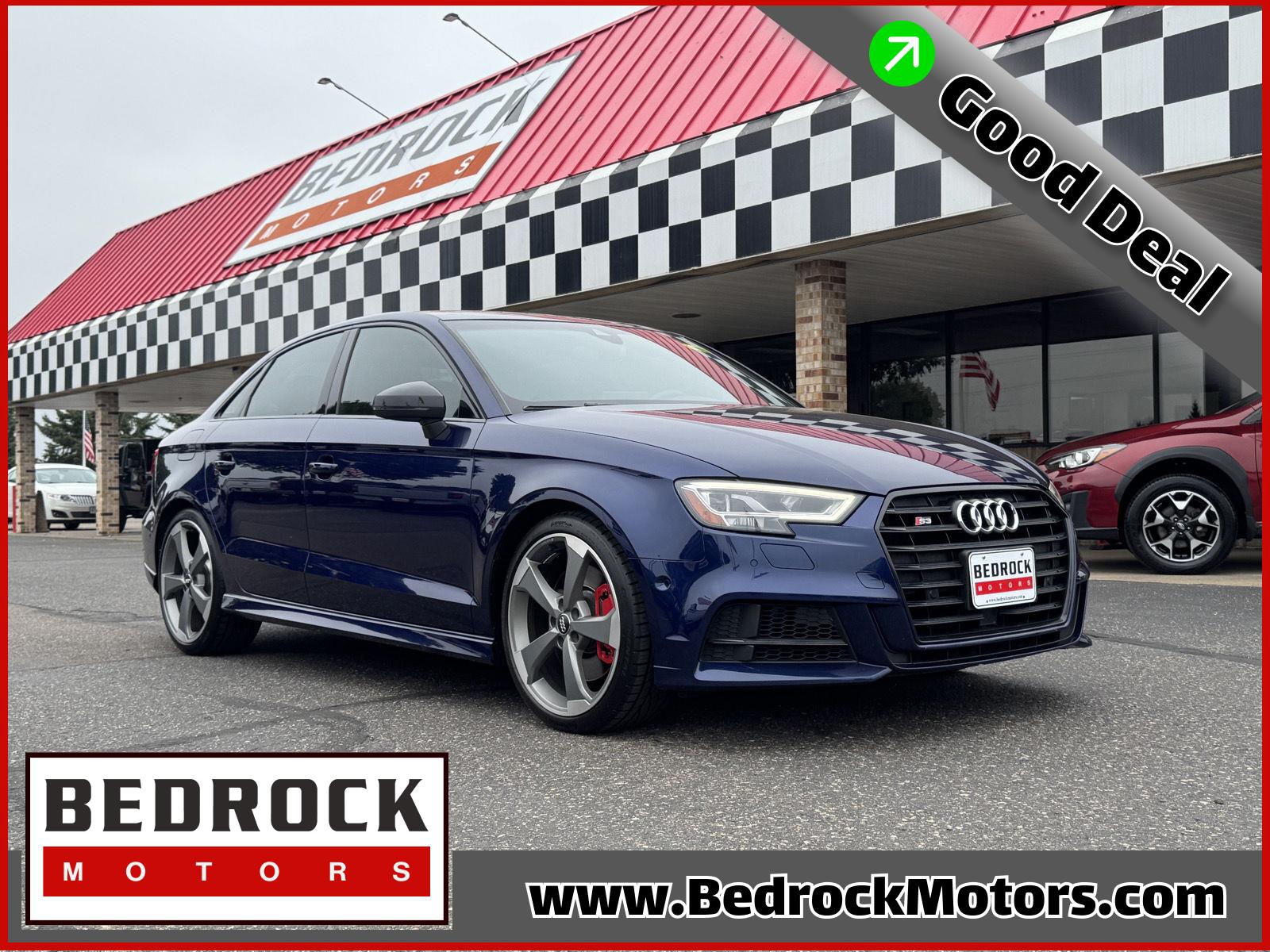 Navarra Blue Metallic 2020 Audi S3 Sedan All-Wheel Drive Automatic
