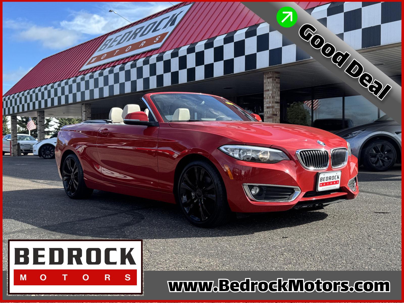 Melbourne Red Metallic 2016 BMW 2 Series Convertible Rear-Wheel Drive 8-Speed Automatic
