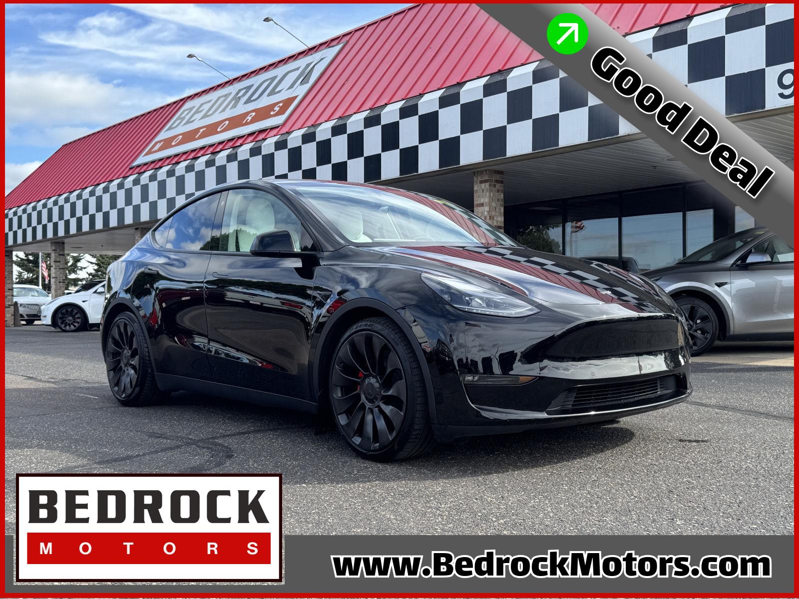 Solid Black 2022 Tesla Model Y SUV / Crossover All-Wheel Drive Automatic