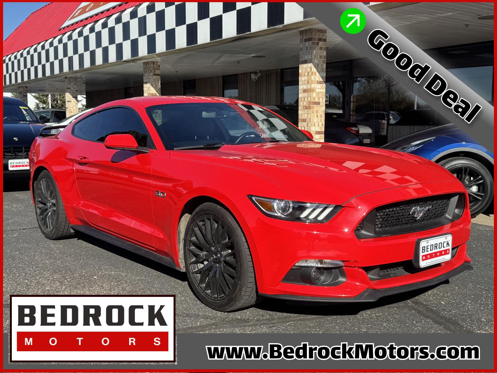 Race Red 2015 Ford Mustang Coupe Rear-Wheel Drive 6-Speed Manual