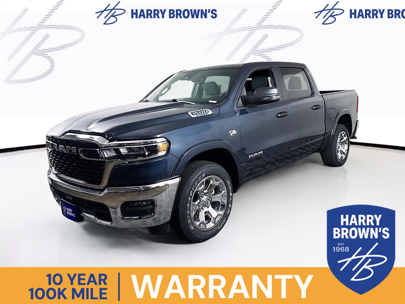 Forged Blue Metallic 2026 RAM 1500 Big Horn Crew Cab 4WD Pickup Truck Four-Wheel Drive 8-Speed Automatic