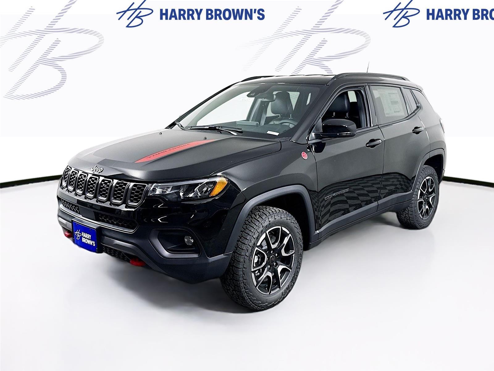 Diamond Black Crystal Pearlcoat 2026 Jeep Compass Trailhawk 4WD SUV / Crossover Four-Wheel Drive 8-Speed Automatic