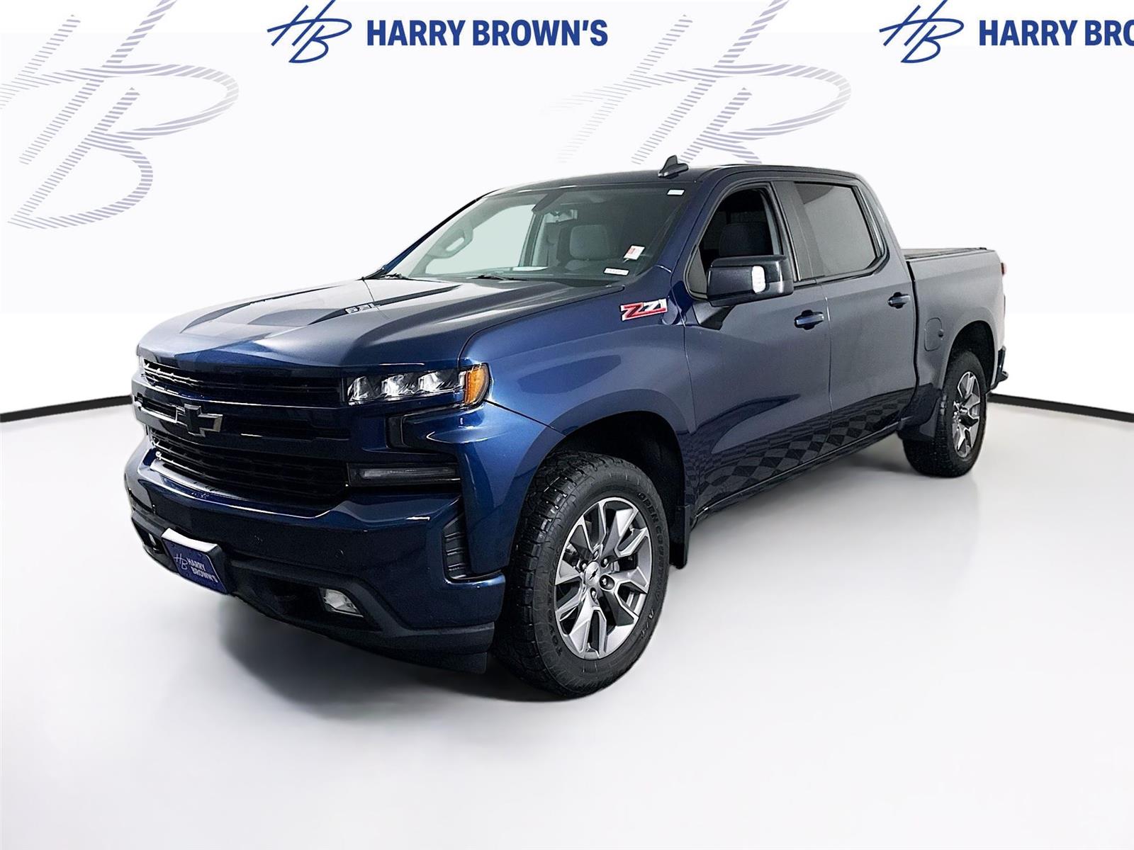 Northsky Blue Metallic 2020 Chevrolet Silverado 1500 RST Crew Cab 4WD Pickup Truck Four-Wheel Drive Automatic